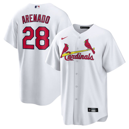 Men's St. Louis Cardinals Nolan Arenado Home Official Player Jersey - White