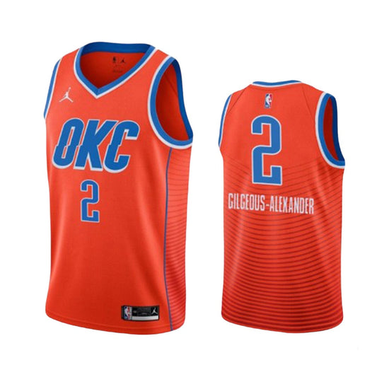 Men's Oklahoma City Thunder Shai Gilgeous-Alexander Statement Edition Jersey - Orange