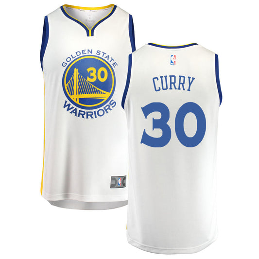 Stephen Curry Golden State Warriors Fanatics Branded Fast Break Replica Jersey White - Association Edition