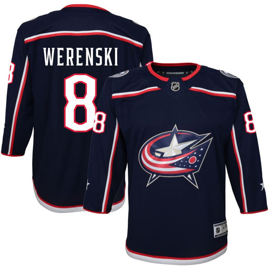 Zach Werenski Columbus Blue Jackets Youth Home Premier Jersey - Navy