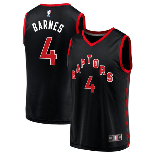 Scottie Barnes Toronto Raptors Fanatics Branded Fast Break Replica Jersey Black - Statement Edition