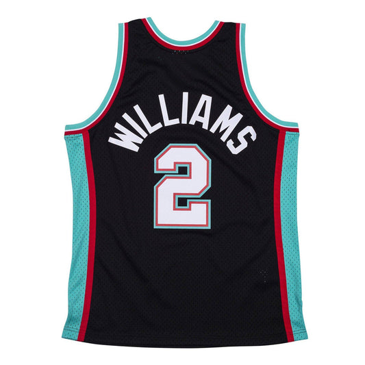 Men's Memphis Grizzlies Jason Williams Mitchell & Ness Black 2001-02 Hardwood Classics Swingman Jersey