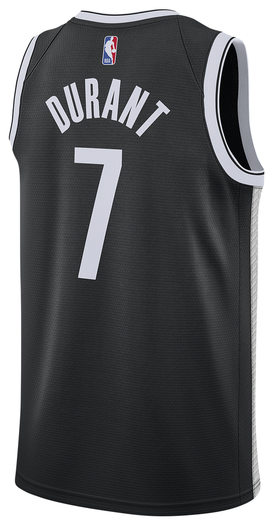 Men's Durant Kevin Nike Nets Swingman Jersey - Black