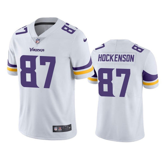 Men's Minnesota Vikings TJ Hockenson Vapor Jersey - White