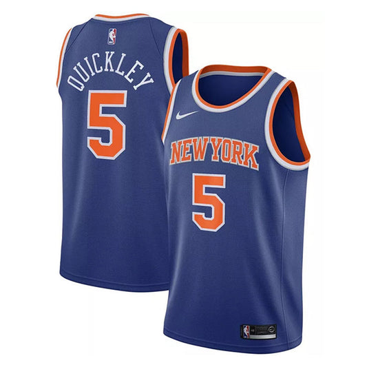 Men's New York Knicks Immanuel Quickley Icon Edition Jersey - Blue