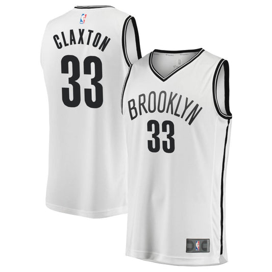 Nic Claxton  Brooklyn Nets Fanatics Branded Youth Fast Break Replica Jersey - Association Edition - White