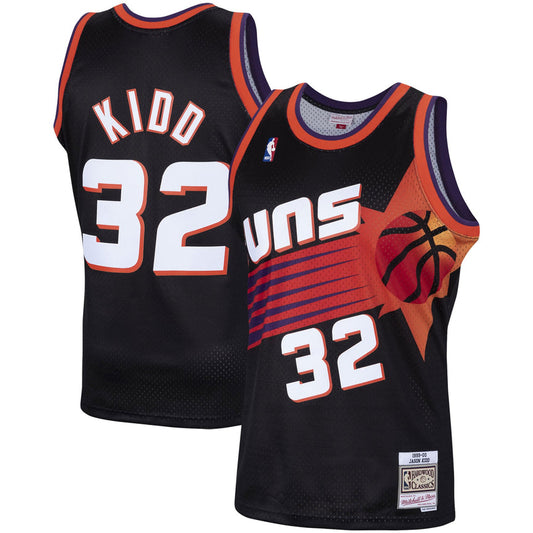 Men's Phoenix Suns Jason Kidd Mitchell & Ness Black 1999-2000 Hardwood Classics Swingman Jersey