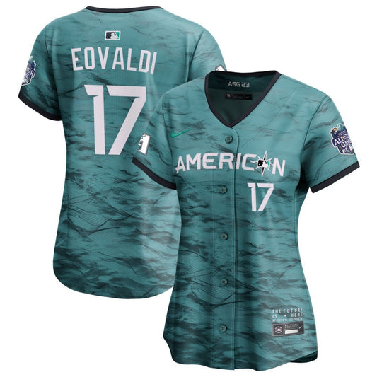 Nathan Eovaldi  American League Nike Women's 2023 MLB All-Star Game Pick-A-Player Limited Jersey - Teal