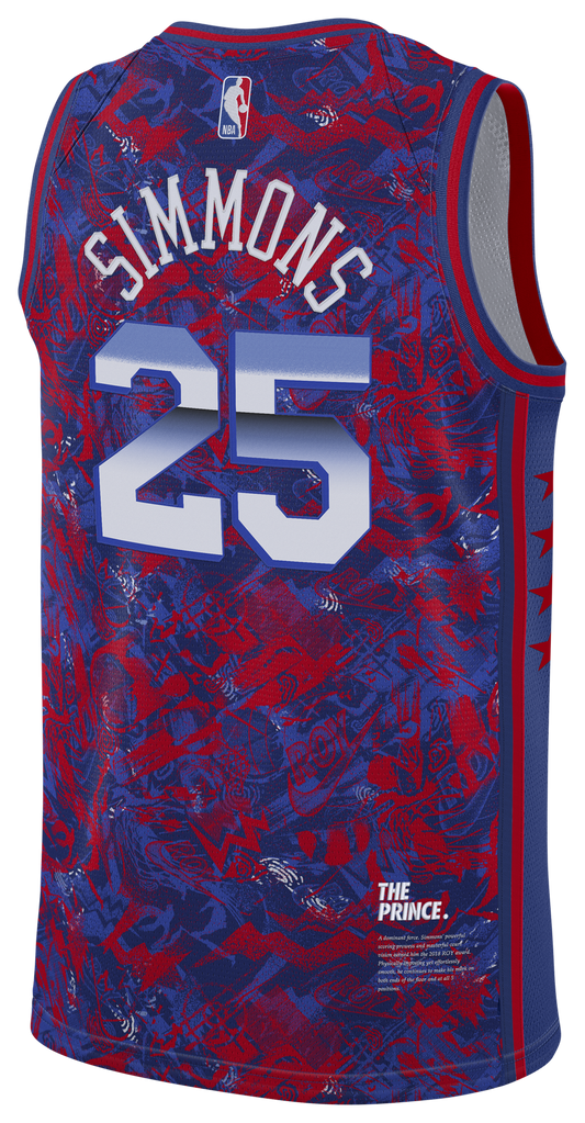 Men's Simmons Ben Nike 76ers Select Series Jersey - Blue