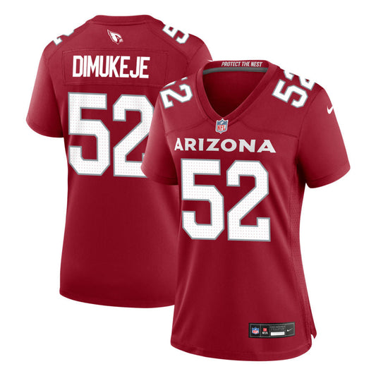 Victor Dimukeje Arizona Cardinals Nike Women's Game Jersey - Cardinal