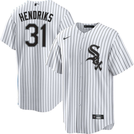 Men's Liam Hendriks Chicago White Sox White Home Premium Stitch Replica Jersey