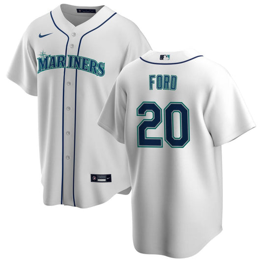 Mike Ford Seattle Mariners Nike Home Replica Jersey - White