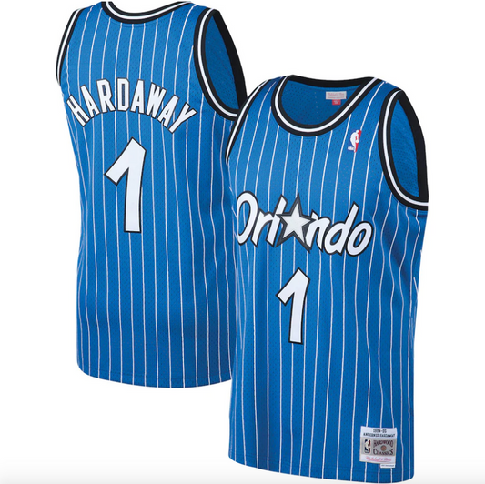 Mens Anfernee ??Penny?Hardaway Orlando Magic Mitchell & Ness Blue 1994-95 Hardwood Classics Swingman Jersey