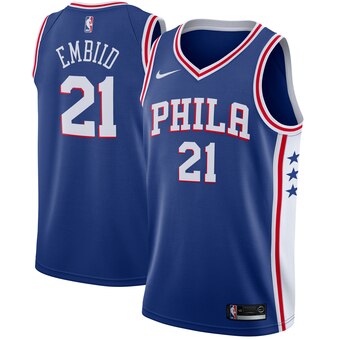 Men's Philadelphia 76ers Joel Embiid City Edition Jersey Blue