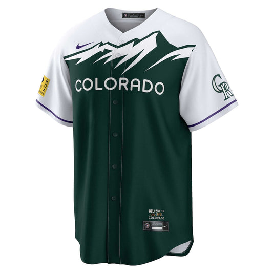 Men's Kris Bryant Nike Rockies 2022 City Connect Replica Jersey - Green