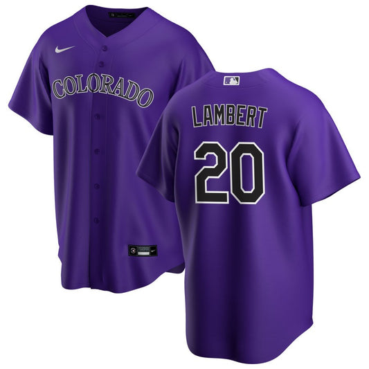 Peter Lambert Colorado Rockies Nike Alternate Replica Jersey - Purple