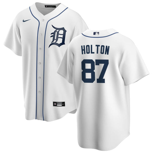 Tyler Holton Detroit Tigers Nike Home Replica Jersey - White