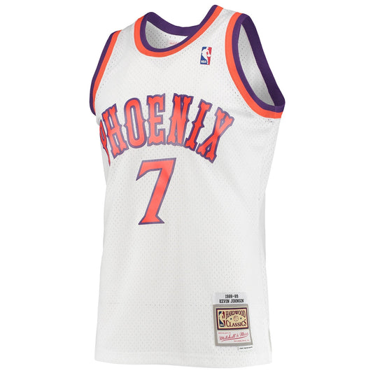 Men's Kevin Johnson Mitchell & Ness Suns Swingman Jersey - White