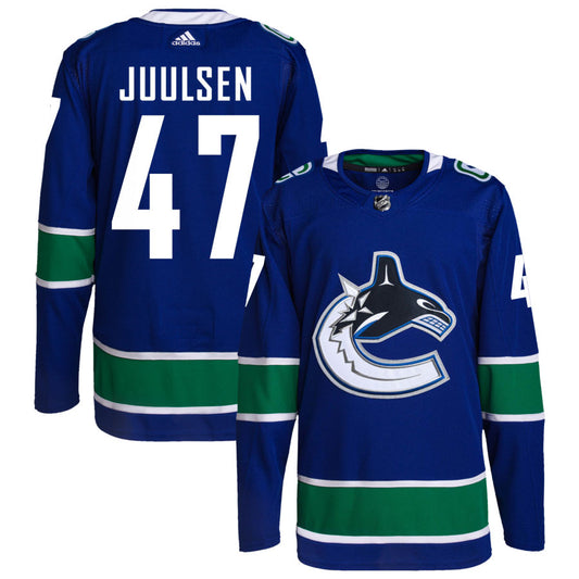 Noah Juulsen Vancouver Canucks adidas Home Primegreen Authentic Pro Jersey - Royal