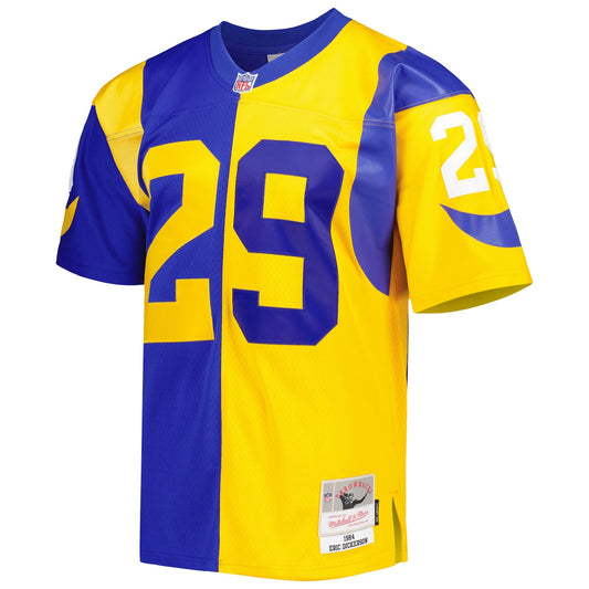 Men's Eric Dickerson Mitchell & Ness Rams 1984 Split Legacy Replica Jersey - Blue