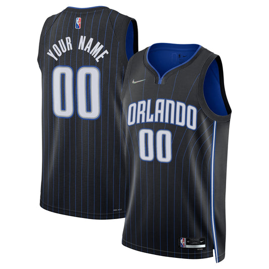 Orlando Magic Nike 2021/22 Diamond Swingman Custom Jersey - Icon Edition - Black