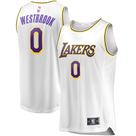 Russell Westbrook Los Angeles Lakers Fanatics Branded 2020/21 Fast Break Replica Player Jersey White - Association Edition