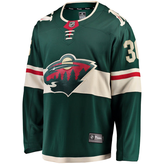 Men's Mats Zuccarello Fanatics Wild Home Premier Breakaway Jersey - Green