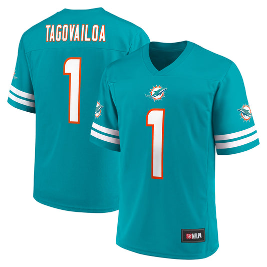 Men's Tua Tagovailoa Aqua Miami Dolphins Replica Player Jersey