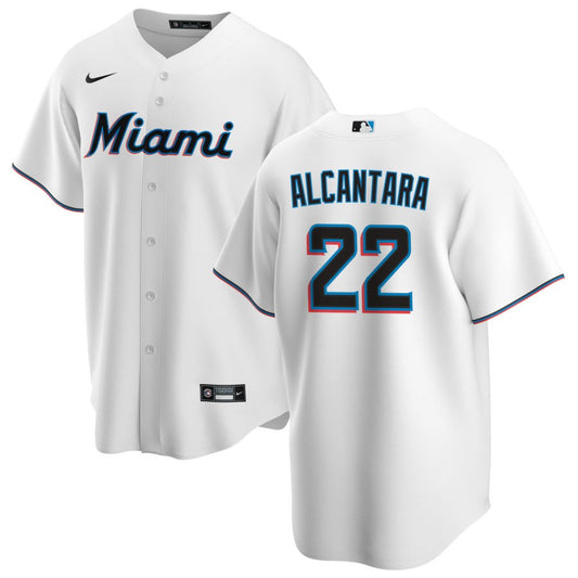 Sandy Alcantara Miami Marlins Nike Youth Home Replica Jersey - White