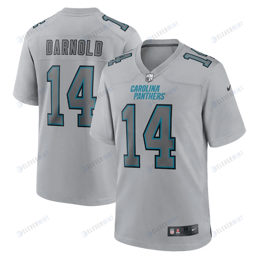 Sam Darnold 14 Carolina Panthers Men Atmosphere Fashion Game Jersey - Gray