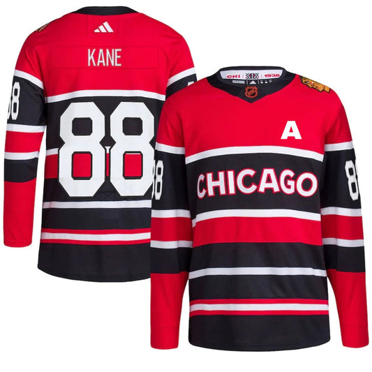 Men's Patrick Kane Chicago Blackhawks adidas Red Reverse Retro 2.0 Authentic Jersey