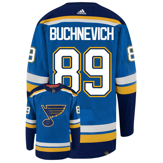 Pavel Buchnevich St Louis Blues Adidas Primegreen Authentic NHL Hockey Jersey