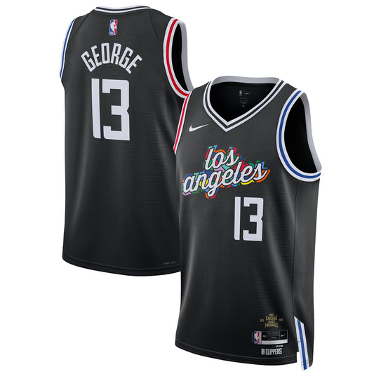 Paul George LA Clippers Nike Unisex 2022/23 Swingman Jersey - City Edition - Black