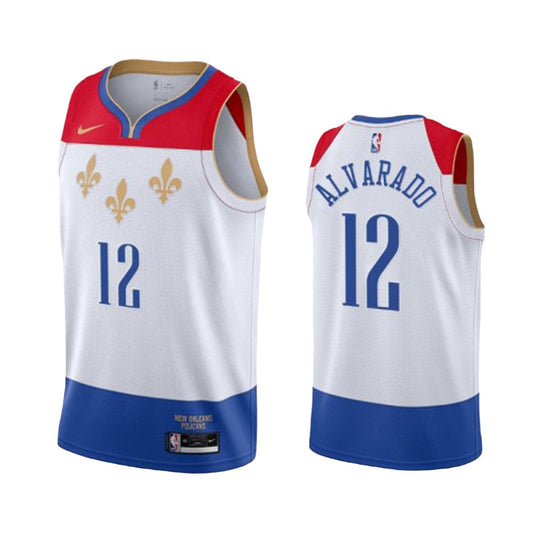 Men's New Orleans Pelicans Jose Alvarado City Edition Jersey - White