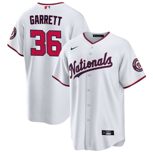 Stone Garrett Washington Nationals Nike Replica Jersey - White