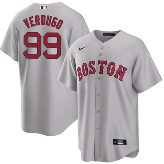 Mens Boston Red Sox Alex Verdugo Cool Base Replica Jersey Grey