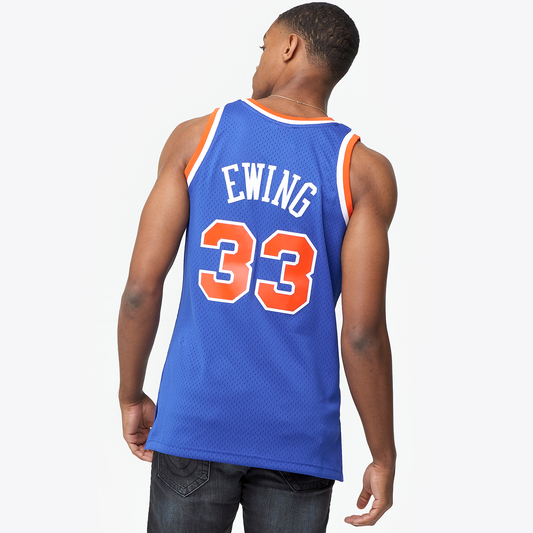 Men's Ewing Patrick Mitchell & Ness Knicks Swingman Jersey - Blue