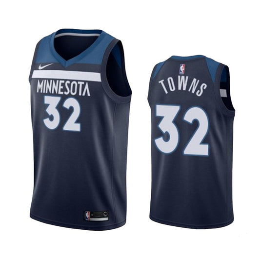 Men's Minnesota Timberwolves Karl-Anthony Towns Icon Edition Jersey - Navy