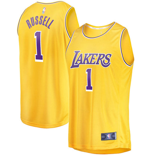 Men's Los Angeles Lakers D??Angelo Russell Icon Edition Jersey - Gold