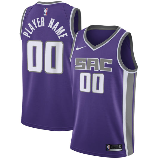 Sacramento Kings Nike Swingman Custom Jersey Purple - Icon Edition