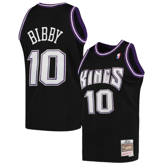 Mike Bibby Sacramento Kings Mitchell & Ness Hardwood Classics 2001-02 Swingman Jersey - Black