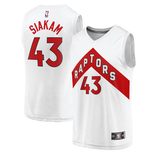 Pascal Siakam Toronto Raptors Fanatics Branded Youth 2020/21 Fast Break Replica Jersey - Association Edition - White