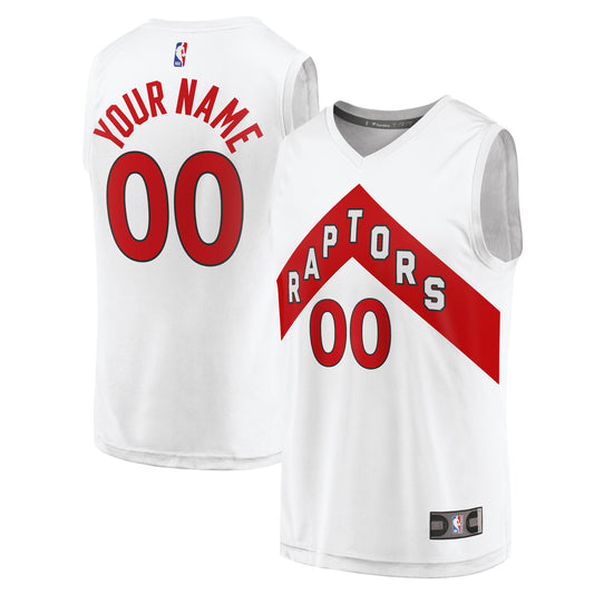 Toronto Raptors Fanatics Branded Fast Break Custom Replica Jersey - Association Edition - White