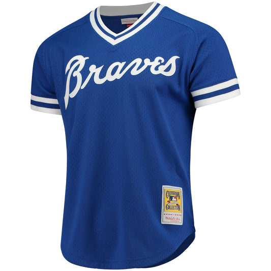 Men's Dale Murphy Mitchell & Ness Braves BP Pullover Jersey - Blue