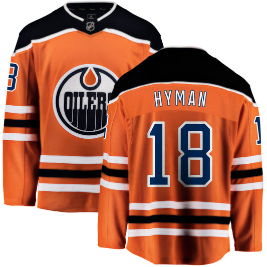 Zach Hyman Edmonton Oilers Fanatics Branded Home Breakaway Jersey - Orange