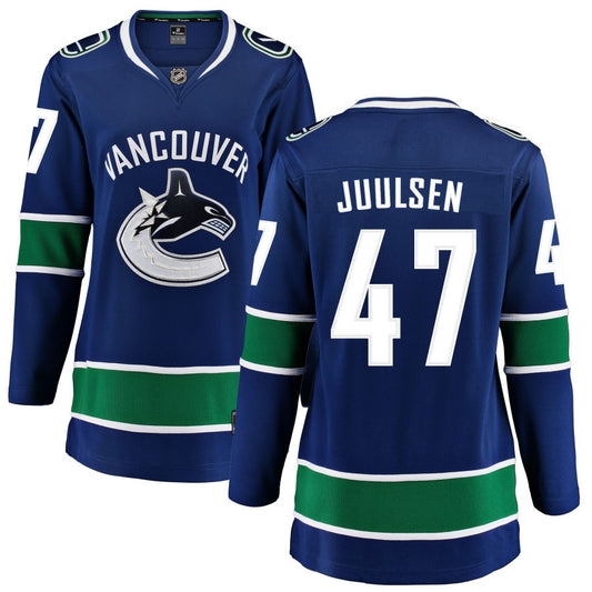 Noah Juulsen Vancouver Canucks Fanatics Branded Women's Home Breakaway Jersey - Blue