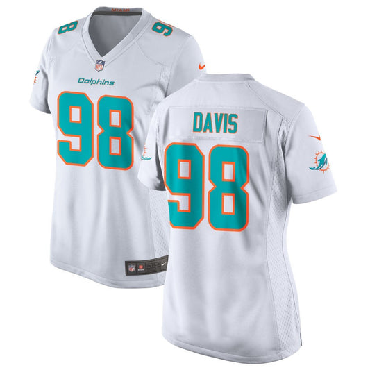 Raekwon Davis Miami Dolphins Nike Women's Jersey - White