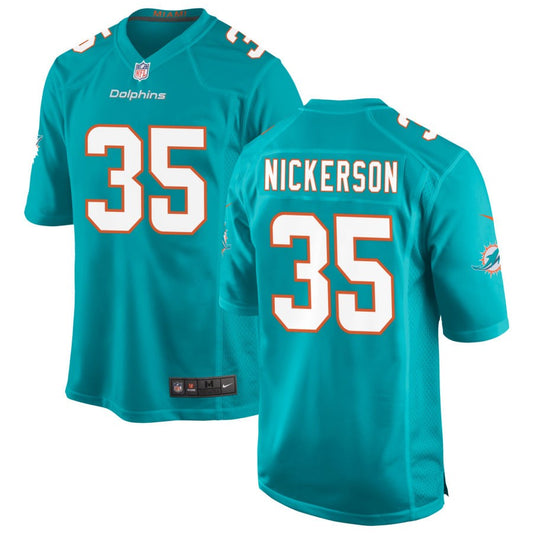 Parry Nickerson Miami Dolphins Nike Game Jersey - Aqua