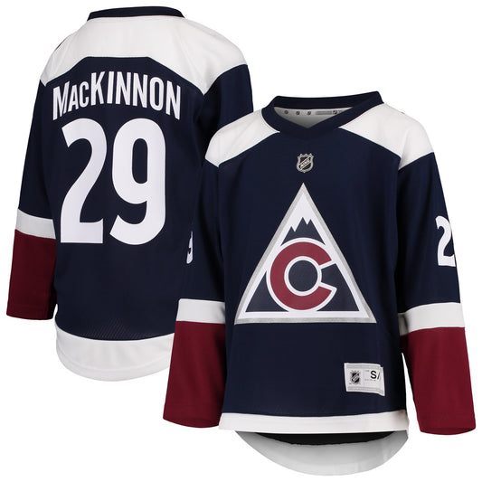 Nathan MacKinnon Colorado Avalanche Youth Alternate Replica Player Jersey - Navy