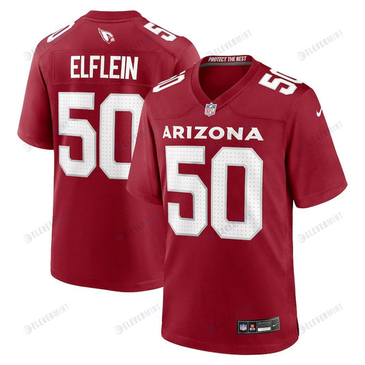 Pat Elflein 50 Arizona Cardinals Men Team Game Jersey - Cardinal